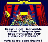une photo d'Ã©cran de Barbie - Chasse au Tresor Sous-Marine sur Nintendo Game Boy Color